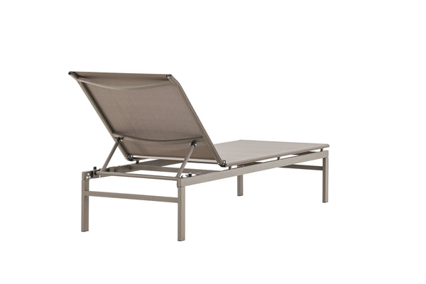 Sun Lounger Massimo 189cm Steel Beige Textilene Beige