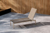 Sun Lounger Massimo 189cm Steel Beige Textilene Beige
