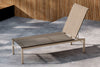 Sun Lounger Massimo 189cm Steel Beige Textilene Beige