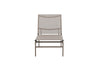 Sun Lounger Massimo 189cm Steel Beige Textilene Beige