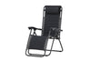 Sun Lounger Vulcano 163cm Steel Black Oxford Fabric Black