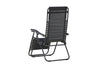 Sun Lounger Vulcano 163cm Steel Black Oxford Fabric Black