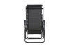Sun Lounger Vulcano 163cm Steel Black Oxford Fabric Black