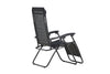 Sun Lounger Vulcano 163cm Steel Black Oxford Fabric Black