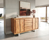 Sideboard Olympus Live-Edge 147cm Acacia Wood Natural 2 Doors 3 Drawers