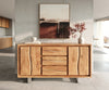 Sideboard Olympus Live-Edge 147cm Acacia Wood Natural 2 Doors 3 Drawers