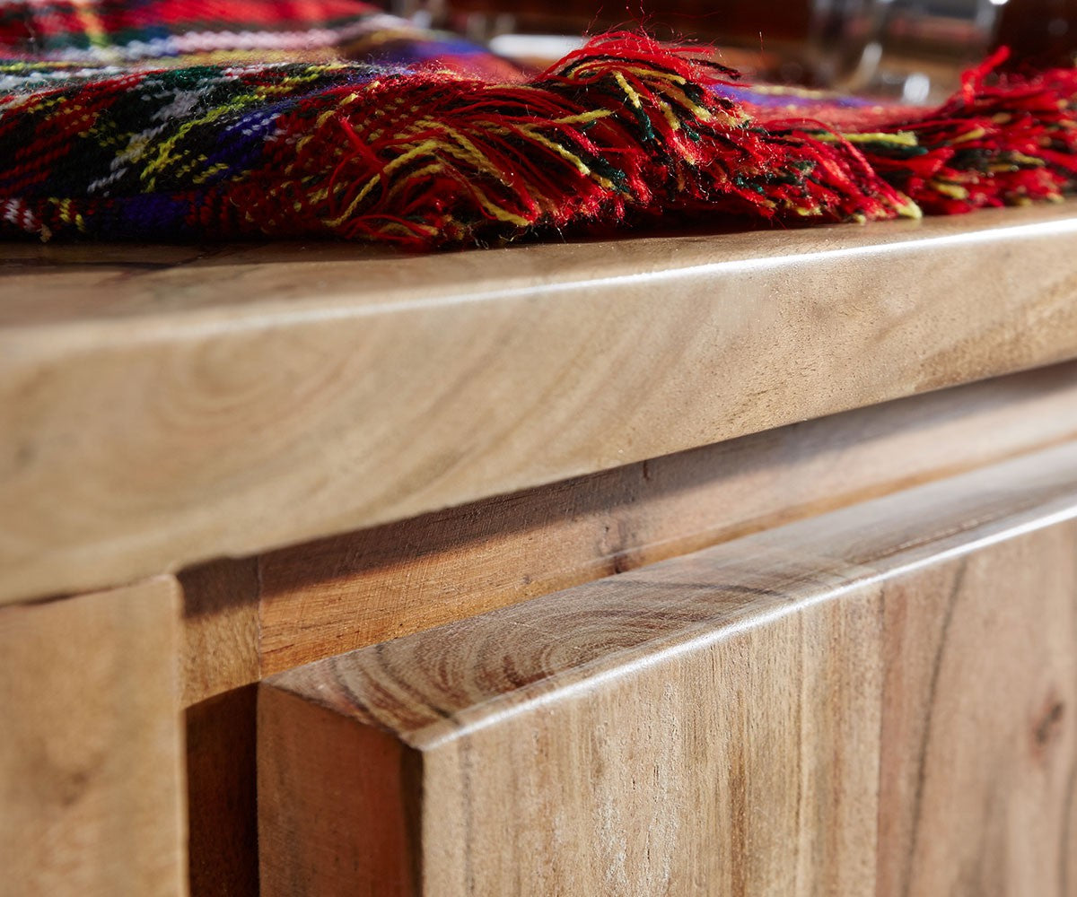 Sideboard Olympus Live-Edge 147-170 cm Acacia Wood Natural