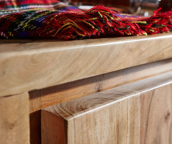 Sideboard Olympus Live-Edge 147-170 cm Acacia Wood Natural