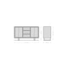 Sideboard Olympus Live-Edge 147cm Acacia Wood Brown