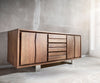 Sideboard Olympus Live-Edge 147-172 cm Acacia Wood Brown