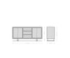 Sideboard Olympus Live-Edge 172cm Acacia Wood Brown