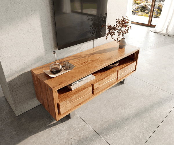 TV Stand Olympus Live-Edge 146cm Acacia Wood Natural
