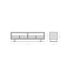 TV Stand Olympus Live-Edge 190cm Acacia Wood Natural Metal Feet