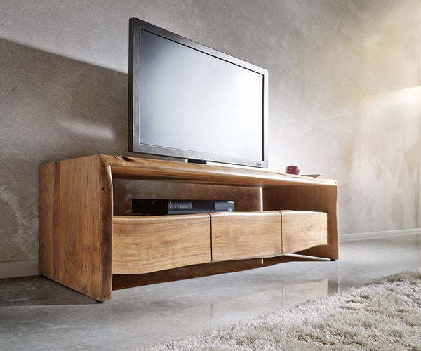 TV Stand Olympus Live-Edge 145-230 cm Acacia Wood Natural