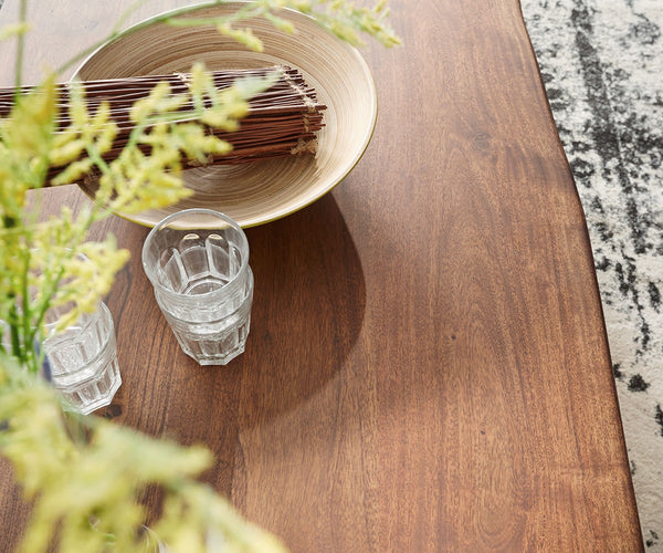 Coffee Table Olympus Live-Edge 130x60cm Acacia Wood Brown