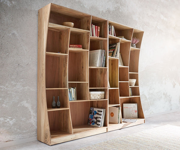Freestanding Shelf Olympus Live-Edge 120cm Acacia Wood Natural Right