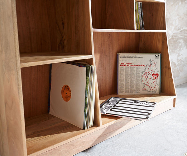 Freestanding Shelf Olympus Live-Edge 120 cm Left Acacia Wood Natural