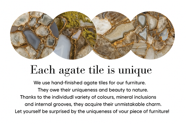 Set Of 4 Stone Coaster 11cm Agate Green