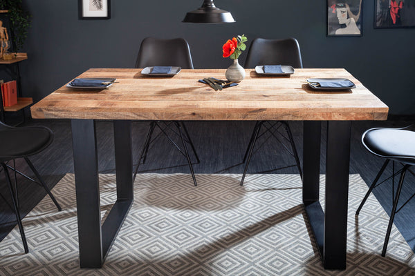 Dining Table Blacksmith 160cm Mango Wood Natural