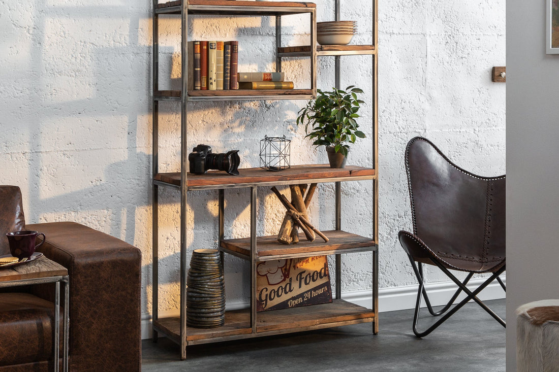 Shelf Rack Barracuda 186cm Recycled Wood Brown