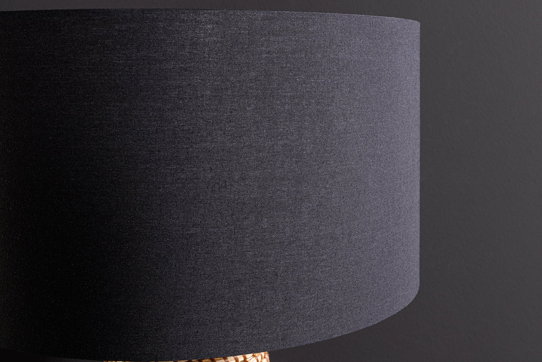 Table Lamp Zea 61cm Seagrass Natural Black Shade