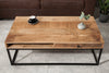 Coffee Table Blacksmith 100cm Mango Wood Natural With Drawer