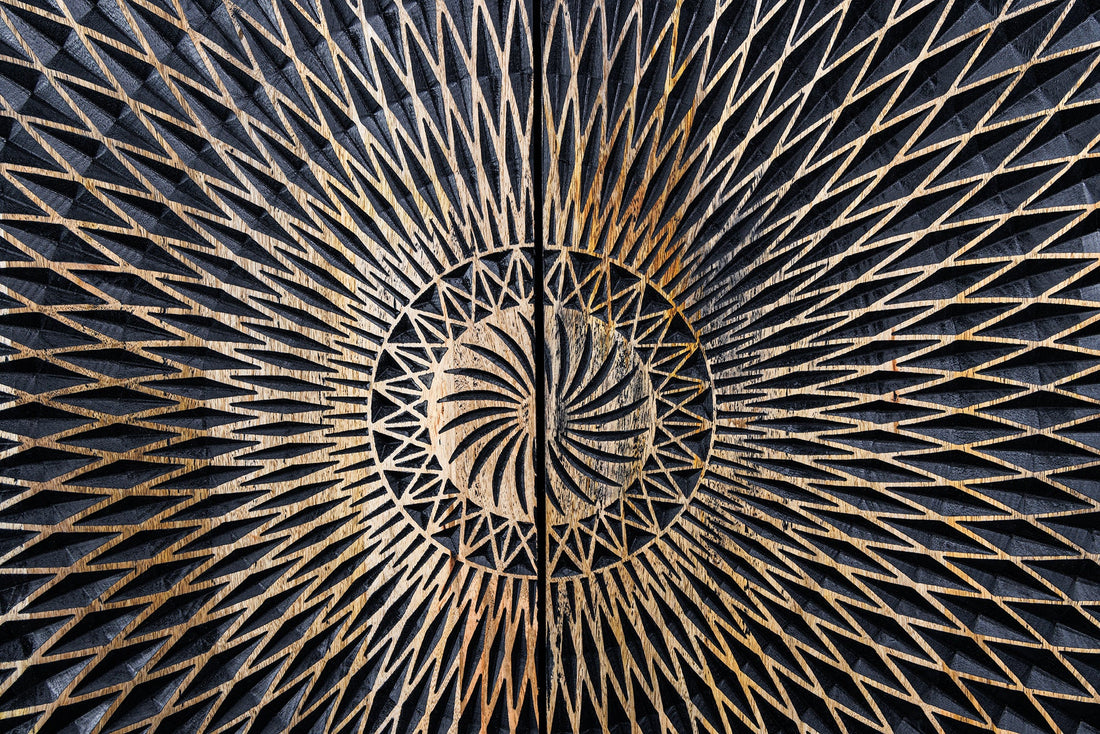 Sideboard Illusion 177cm Mango Wood Black