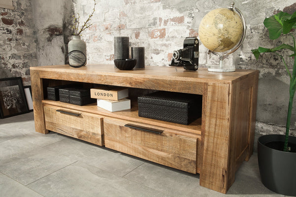 TV Stand Blacksmith 130cm Mango Wood Natural