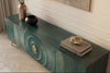 TV Stand Golden Eye 180cm Mango Wood Turquoise Gold