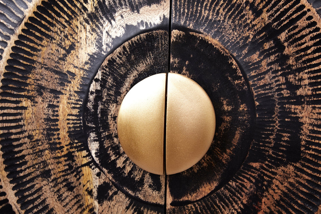 Floating Sideboard Golden Eye 177cm Mango Wood Black