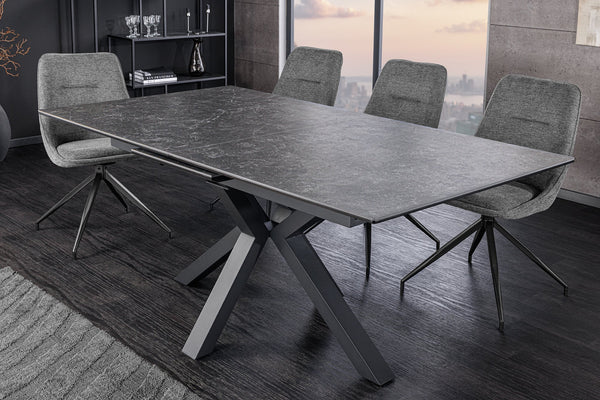 Extendable Dining Table Eternity 160-200cm Ceramic Graphite