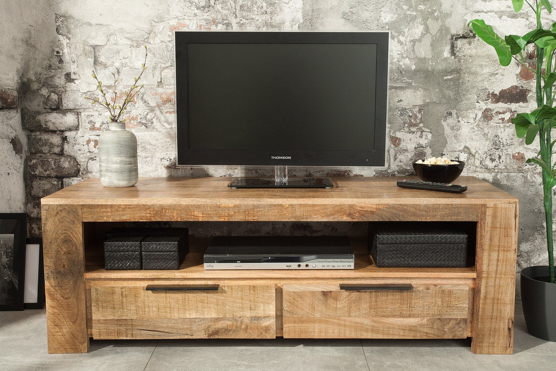 TV Stand Blacksmith 130cm Mango Wood Natural
