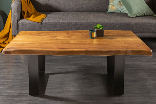 Coffee Table Monolith 110cm Acacia Wood Honey