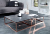 Set Of 2 Nesting Coffee Tables Elements 65cm/75cm Anthracite Copper