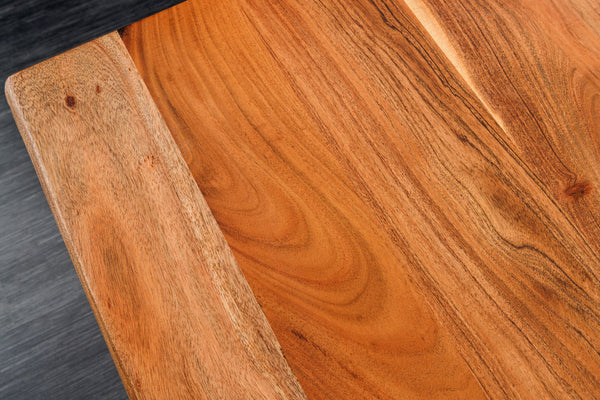 Height-Adjustable Desk Monolith 140cm Acacia Wood Natural