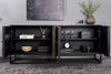 Sideboard Barracuda 177cm Mango Wood Black Teak Wood Brown