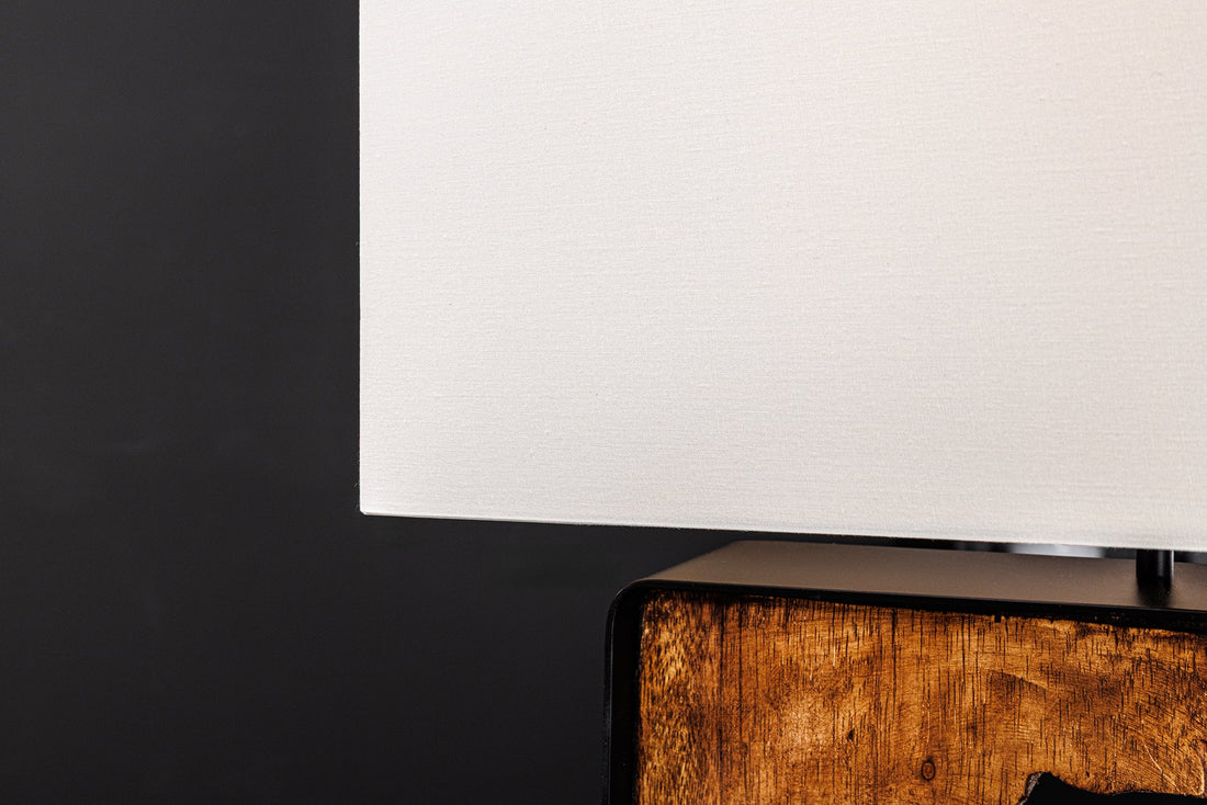 Table Lamp Designed By Nature 58cm Rain Tree Wood Natural