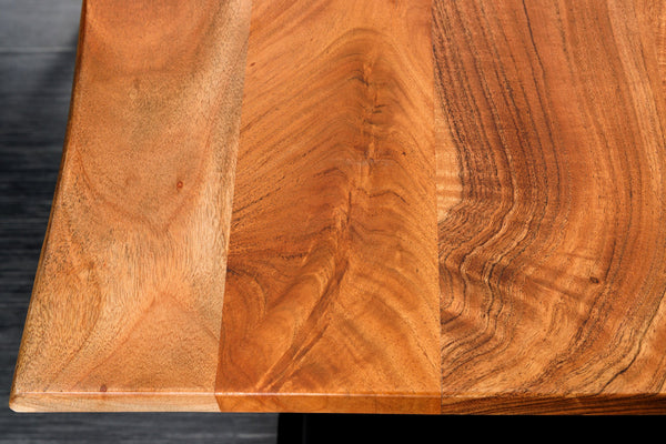 Height-Adjustable Desk Monolith 160cm Acacia Wood Natural