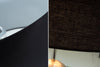 Table Lamp Skull 44cm Metal Black