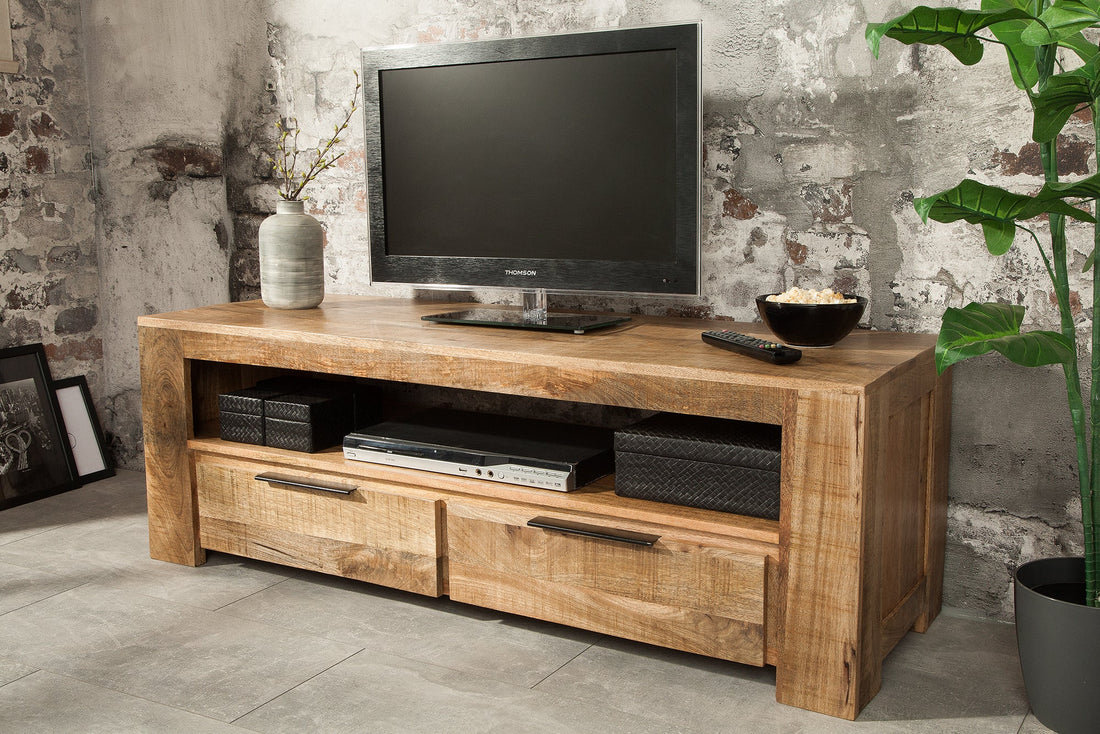 TV Stand Blacksmith 130cm Mango Wood Natural