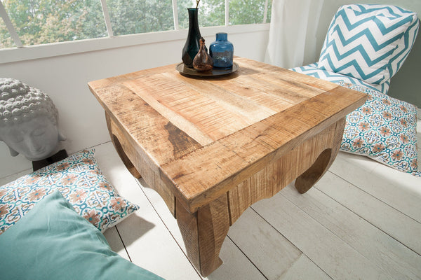 Coffee Table Opium Antique 60cm Mango Wood Natural