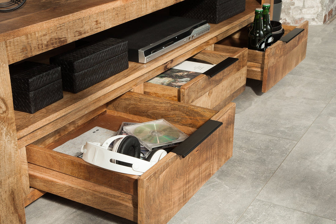 TV Stand Blacksmith 170cm Mango Wood Natural