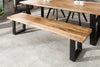 Bench Blacksmith 170cm Mango Wood Natural