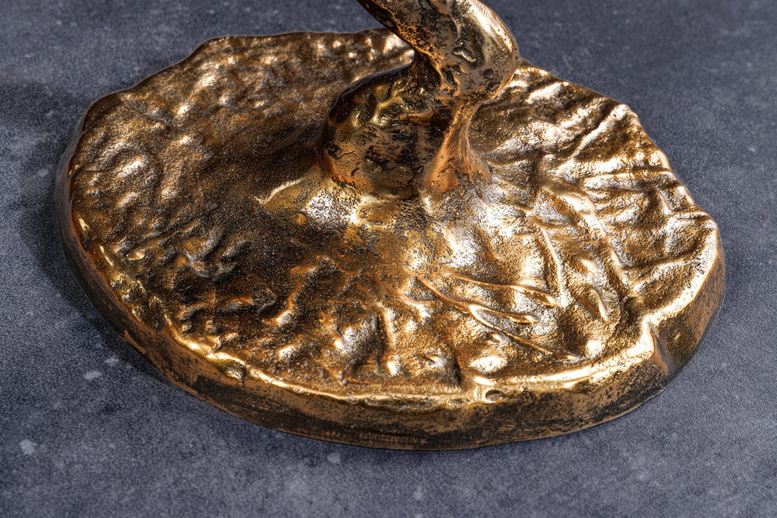 Side Table Birds 62cm Metal Brass