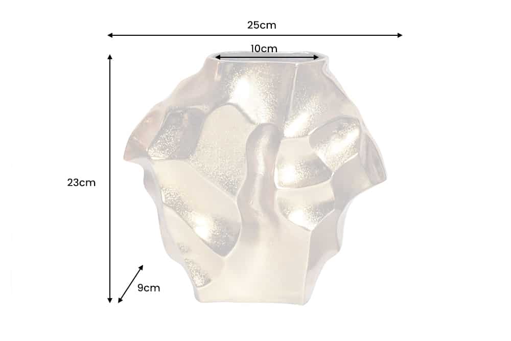 Decorative Vase Flux 25cm Metal Gold