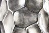 Vase Organic Orient 45cm Hammered Metal Silver