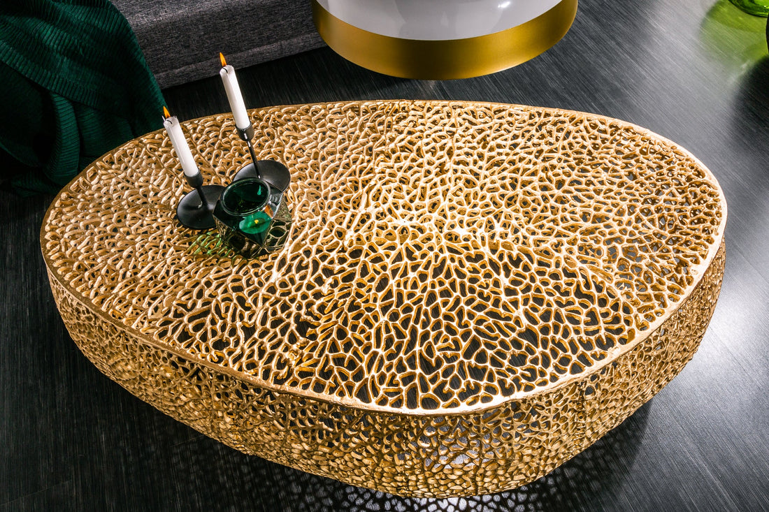 Coffee Table Ambrosia 122cm Metal Gold