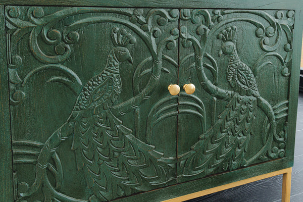 Sideboard Peacock 175cm Mango Wood Green