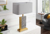 Table Lamp Palazzo 65cm Marble Grey Gold