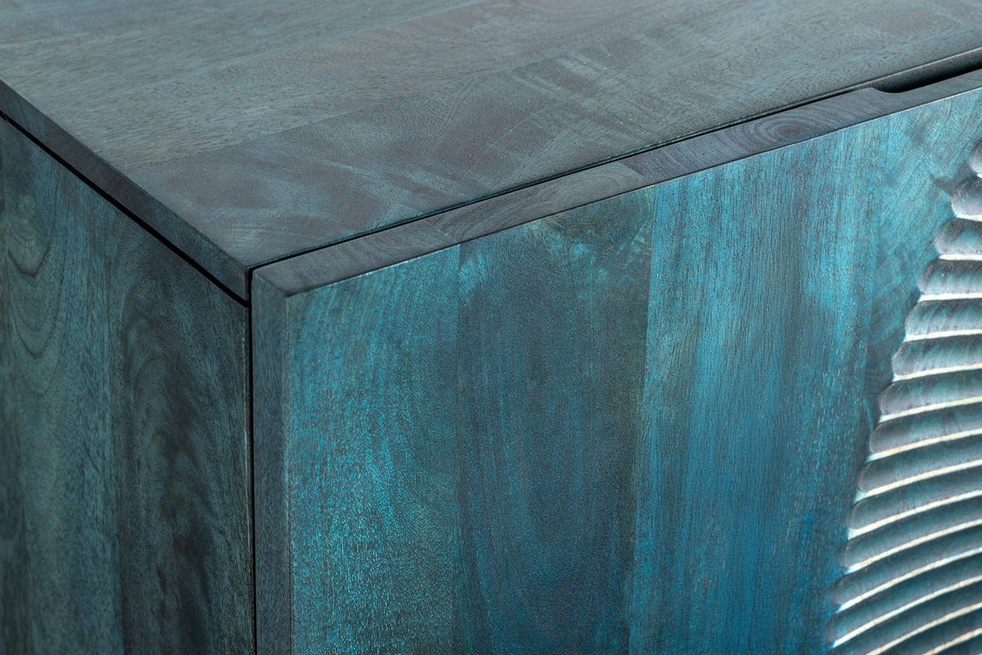 Sideboard Golden Eye 177cm Mango Wood Turquoise